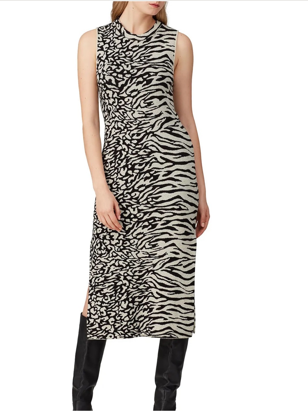 Proenza Schouler White label Animal Mix Dress Sz XS